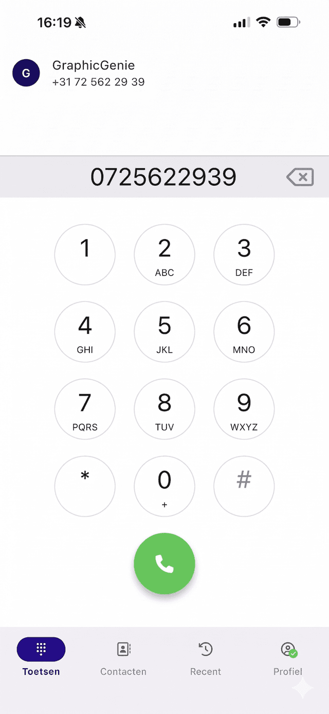 VoIP telefoon app